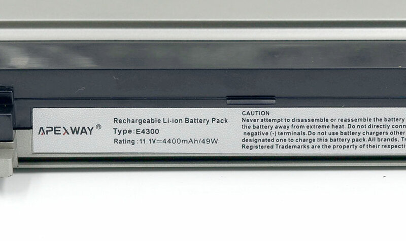 ApexWay  Laptop Battery For dell  Latitude E4300 E4310  0FX8X 312-0822 312-0823 312-9955 451-10636 451-10638 451-11459