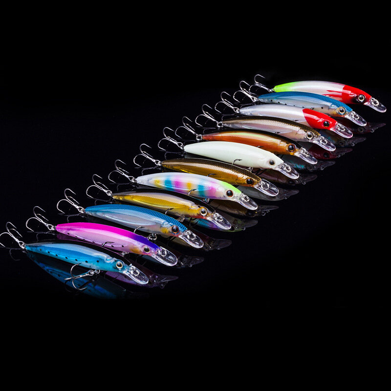 Woblery wędkarskie przynęta wędkarska Minnow 11cm 14g wszystkie towary na przynęty na ryby sztuczna przynęta podajnik ołówkowy Luminous Fishing