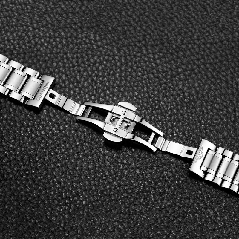 Guanqin novo esporte relógios de luxo multifunções relógio quartzo masculino cronógrafo calendário luminoso relógio masculino aço relogio masculino