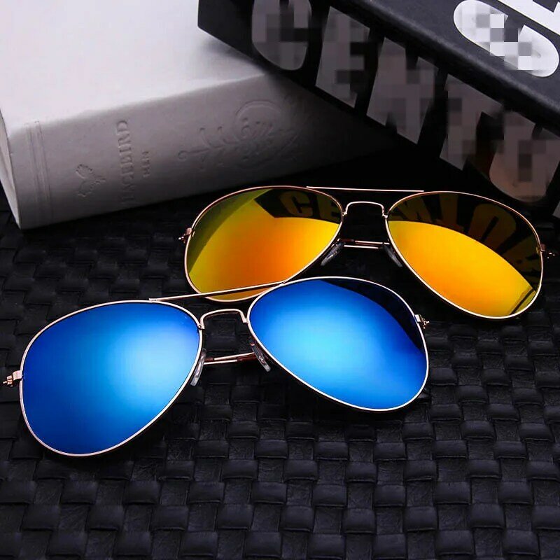 Sunglasses Men's Vintage Sunglasses Ms. Frame Glare Pilot Aviation Sunglasses 19 Color Driving Eye Glasses 2019 Hot Sale