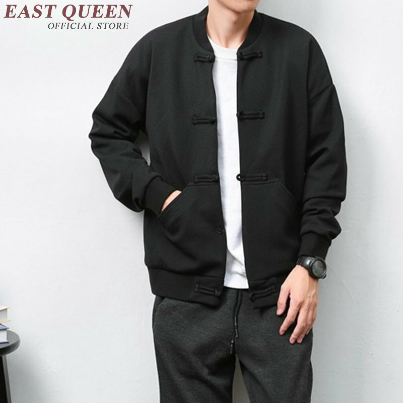 Abbigliamento tradizionale cinese per gli uomini di sesso maschile bomber cappotto del rivestimento degli uomini di inverno orientale streetwear Cinese degli uomini vestiti 2018 NN0914