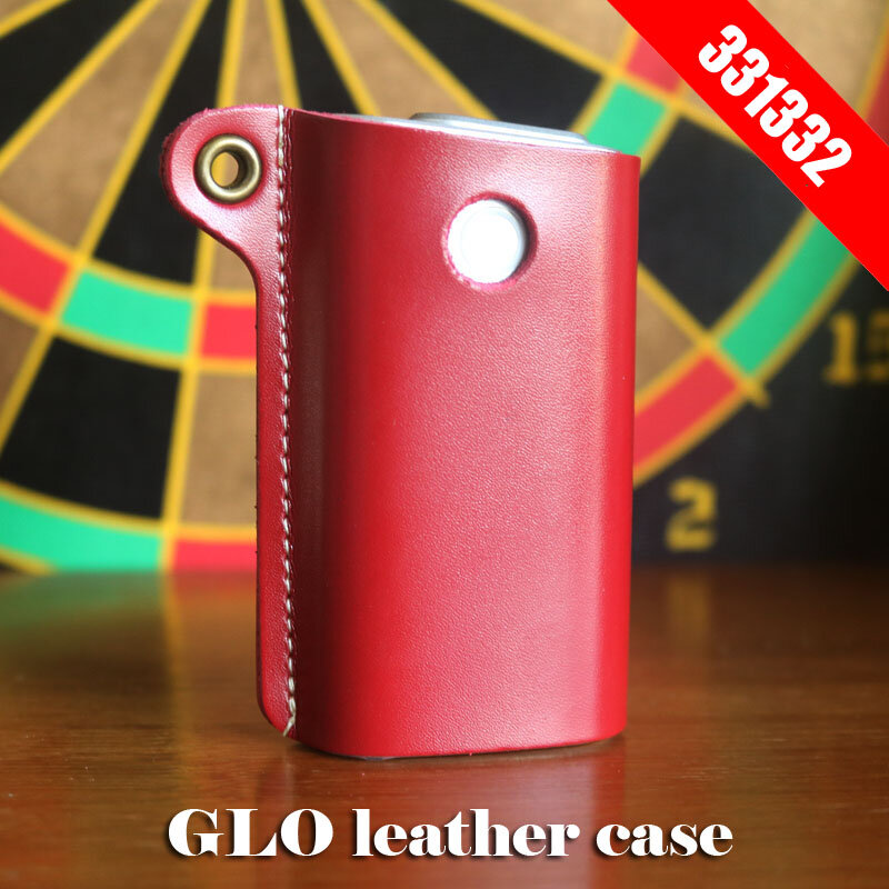 Original 331332 Box Halter Lagerung Tasche Tasche GLO Leder Fall für GLO e Zigarette abdeckung auf lager blau rot schwarz verfügbar