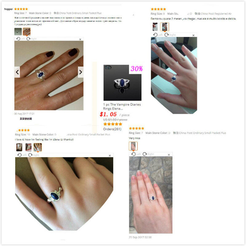 1 pc pamiętniki wampirów pierścienie Elena Gilbert pierścienie Daylight Vintage kryształowy pierścień z niebieski lazuryt moda filmy biżuteria Cosplay