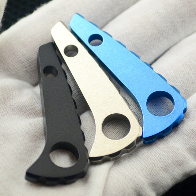 Piezas de cuchillo plegables hechas a medida, accesorios de titanio, con 2 espaciador trasero PM2 personalizado
