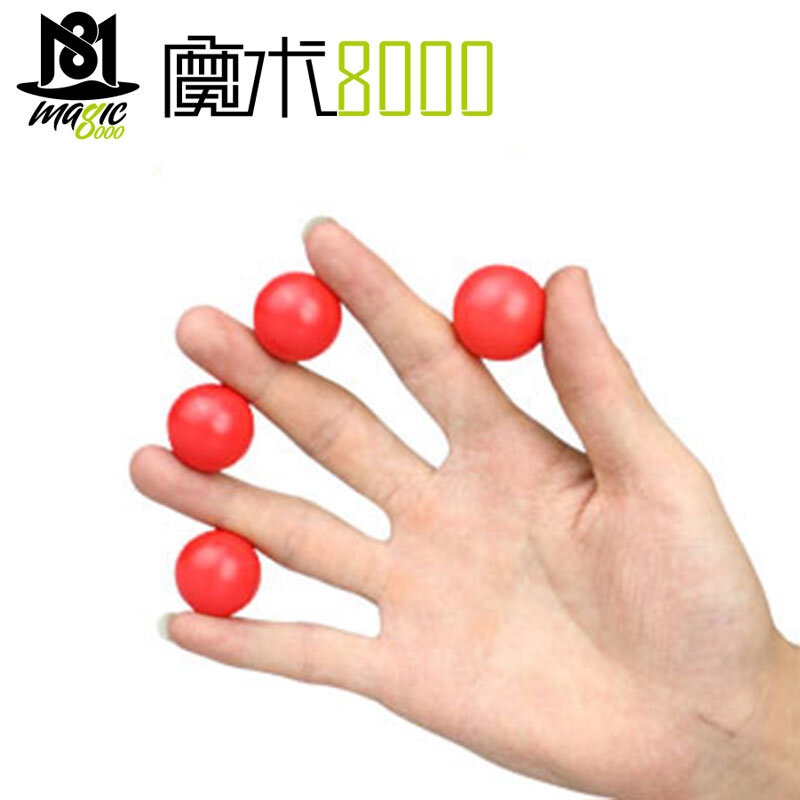 Bolas multiplicadoras (plástico, Color rojo), accesorios de trucos de magia de una a cuatro etapas, mago