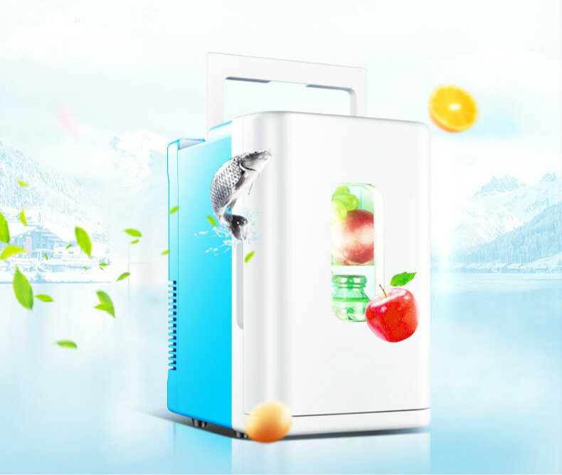 Freies verschiffen Auto kühlung box 12L Mini Kühlschrank student hostel mini tragbare kühlschrank hause kosmetische medizin kalten lagerung