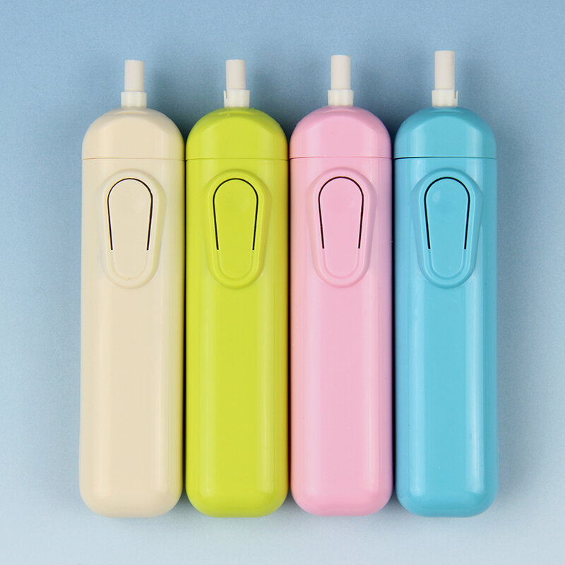 1Pc Nieuwe Leuke 4 Kleur Elektrische Gum Kit Automatische Schoolbenodigdheden Briefpapier Gift Met 20 Vullingen