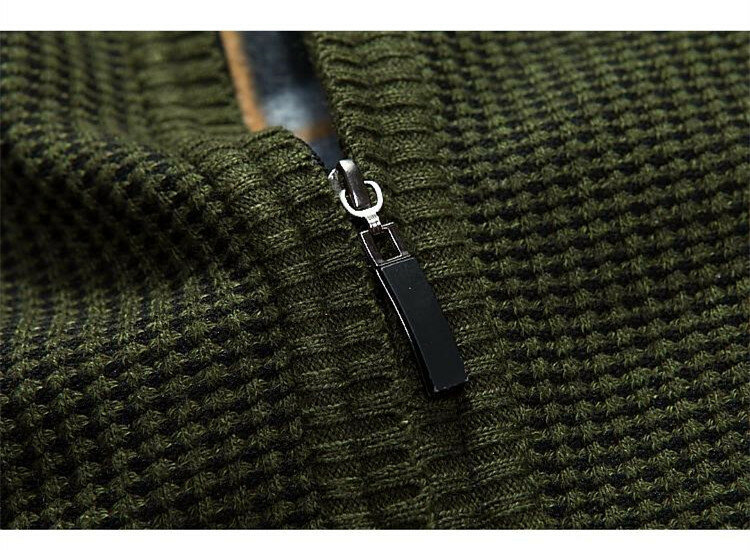 Casaco de lã de algodão masculino blusas inverno outono masculino cardigan marca nova camisola do exército verde tamanho M-3XL 5 cores 0431