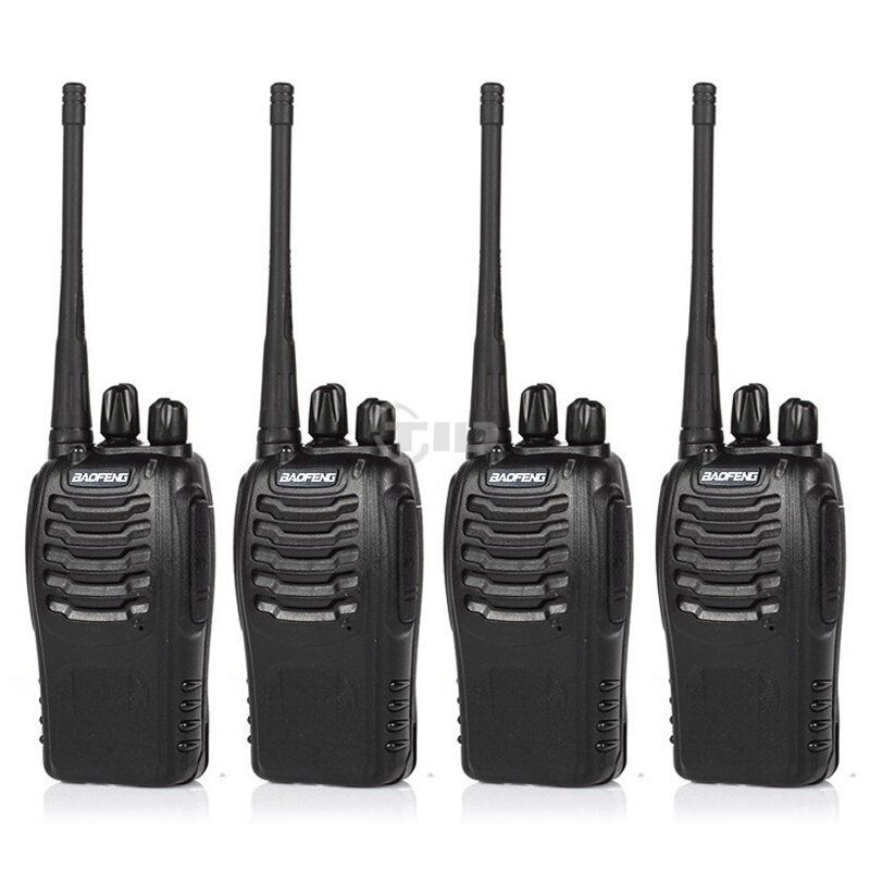 4pcs BaoFeng BF-888S Walkie Talkie UHF400-470MHZ Portable Ham baofeng 888s Radio CB