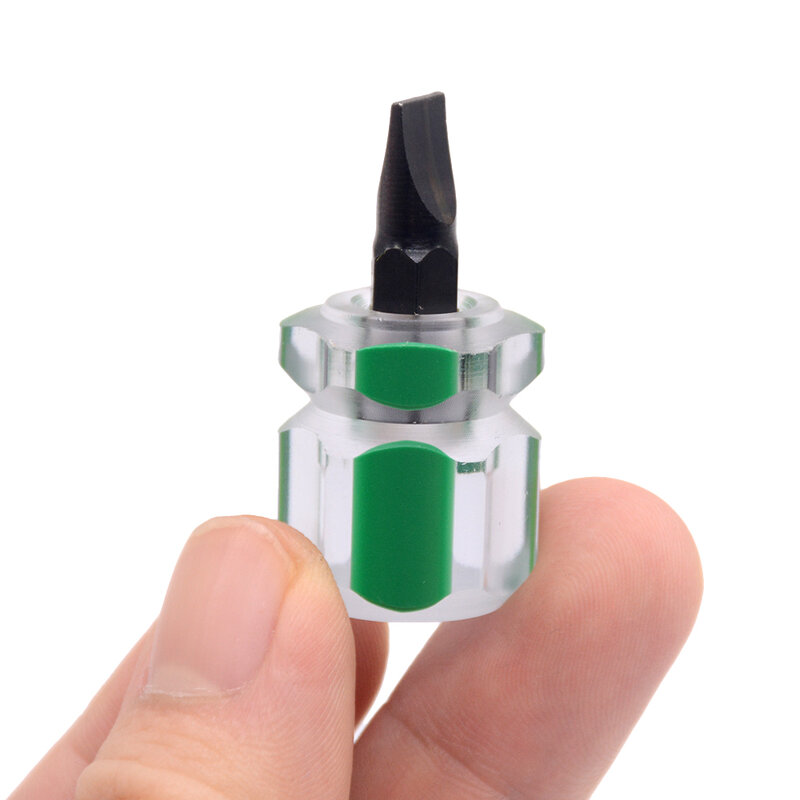 1 Pcs Environmental Screwdriver Kit Set Mini Small Portable Radish Head Cross/Slotted Screw  2.5mm Cross Bolt Driver
