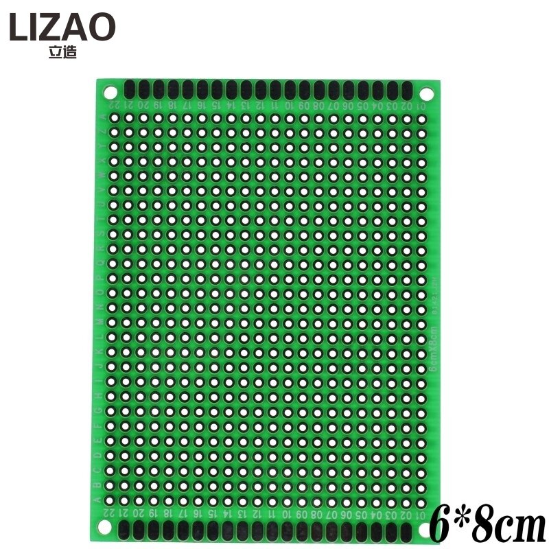 9x15 8x12 7x9 6x8 5x7 4x6 3x7 2x8 ซม. คู่ด้านต้นแบบ Diy Universal Printed Circuit บอร์ด PCB Protoboard สำหรับ Arduino
