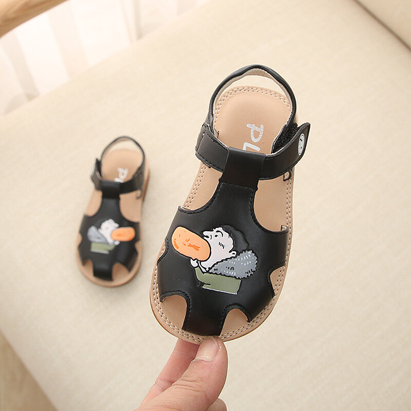 2019 spring new Girls Summer Children's Sandals 0-1-3 Years Old Princess's Cartoon cute Shoes with Soft soles anti slip Hollow