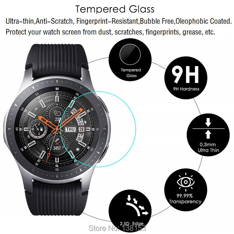 3 pçs protetor de tela para garmin forerunner 945 forerunner 935 redondo relógio inteligente vidro temperado anti risco película protetora