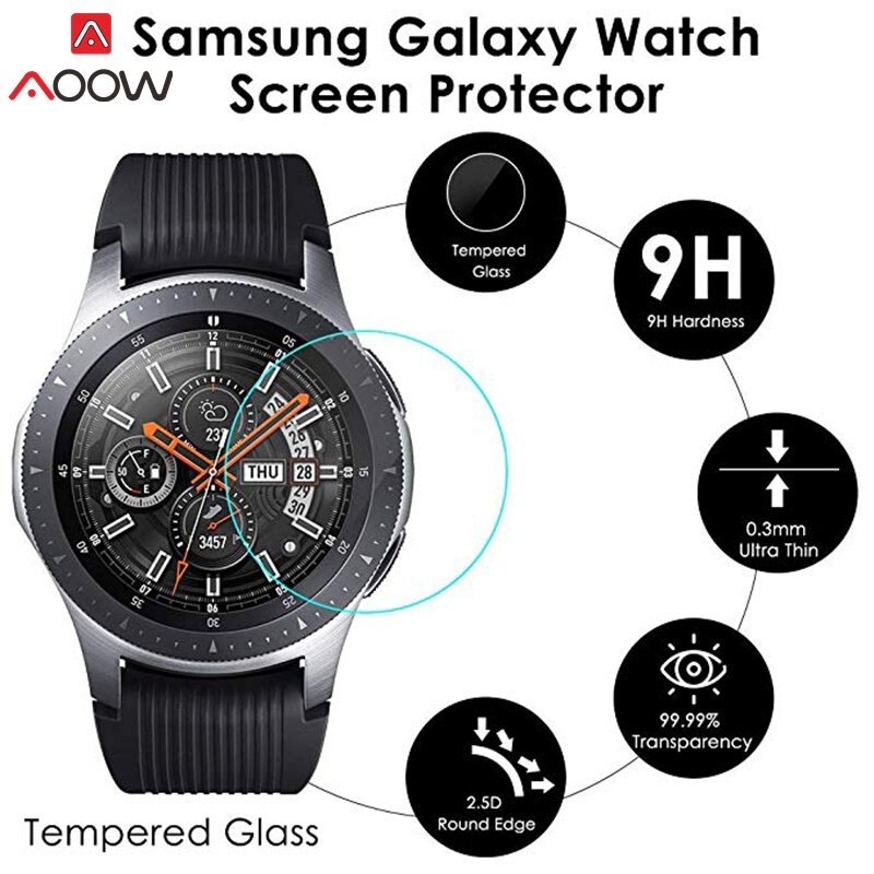 Für Samsung Galaxy Uhr 42mm 46mm Gehärtetem Glas Screen Protector Schutz Film Schutz Anti Explosion Anti-shatter