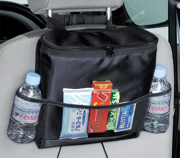 Bolsa Universal para asiento trasero de coche, bolsa organizadora para cochecito, accesorios de almacenamiento, bolsa aislante para pañales
