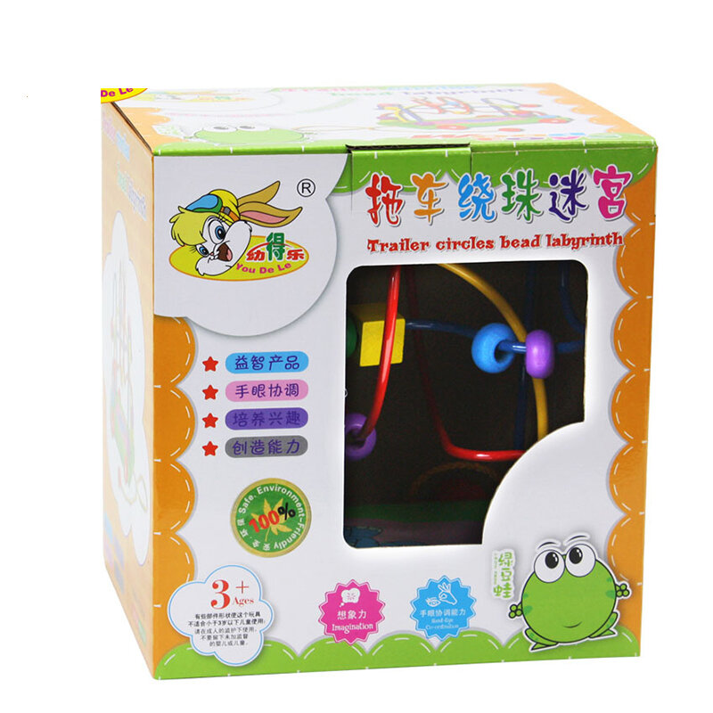 2019 новые детские Игрушки для раннего развития в виде слона с круглыми бусинами, Детские деревянные игрушки для детей, подарки на день рожден...