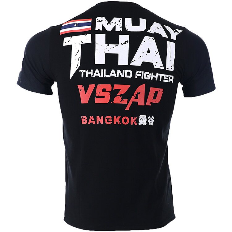 VSZAP Bangkok Boxen MMA T Shirt Gym Tee Shirt Kampf Kampf Kampfkunst Fitness Training Muay Thai T Hemd Männer