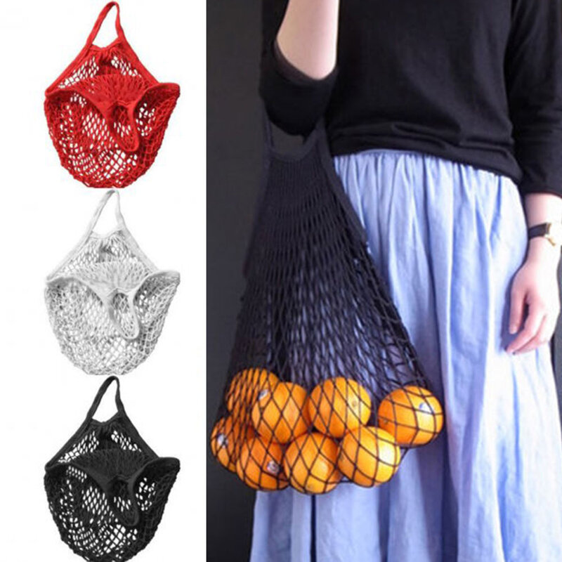 Large Mesh Net Turtle Bag String Shopping Durable Fruit Storage Handbag Tote New