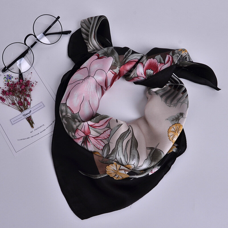 스카프, 작은 사각형 스카프 echarpe hiver femme 봄 가을 신제품 인기 패션 여성 반다나 SFTD17, 2018