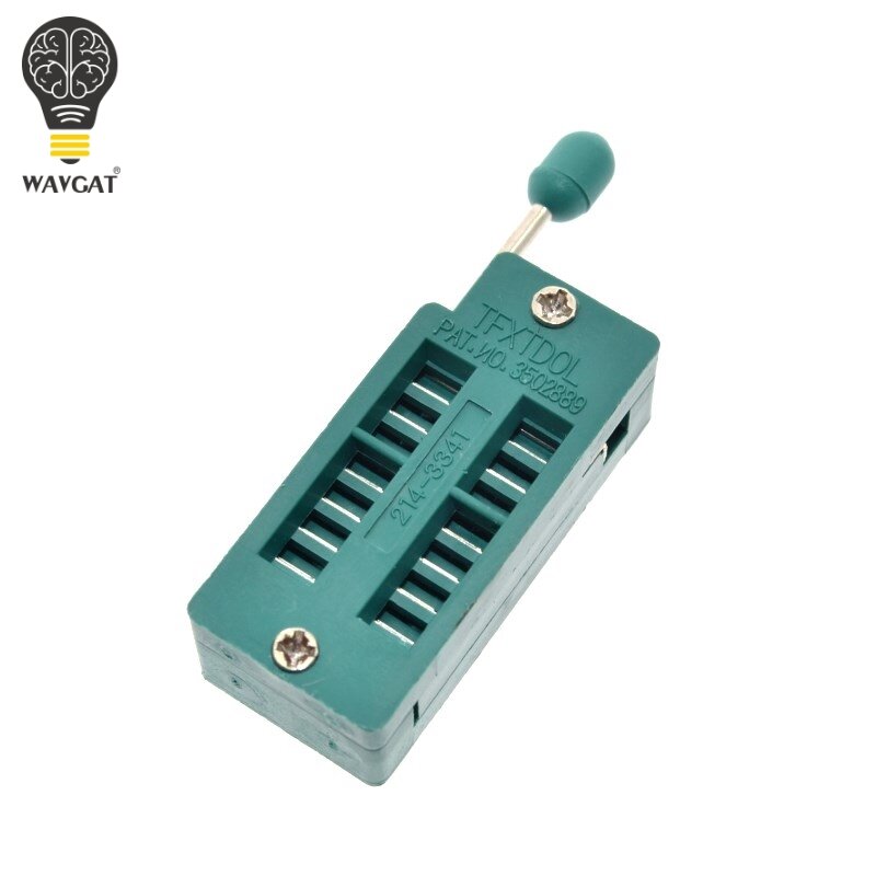 Prueba IC Universal ZIF Socket 14pin 14 pin dip 2,54mm IC Socket pitch, 2 uds.