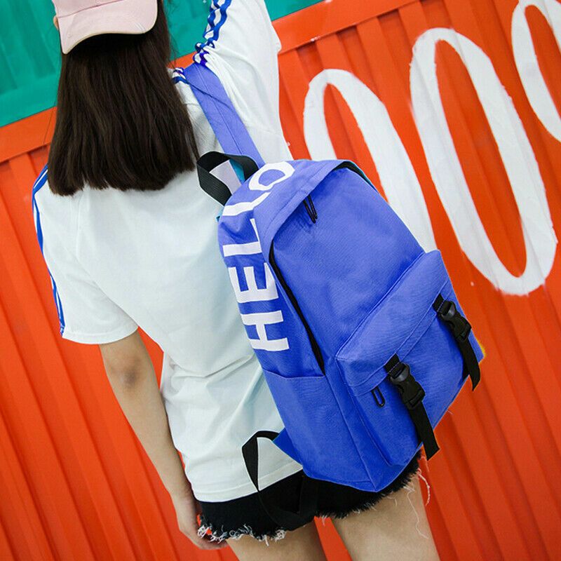 Moda feminina de viagem lona mochila escola saco de livro menina bonito mochila casual sólida sacos de ombro novo