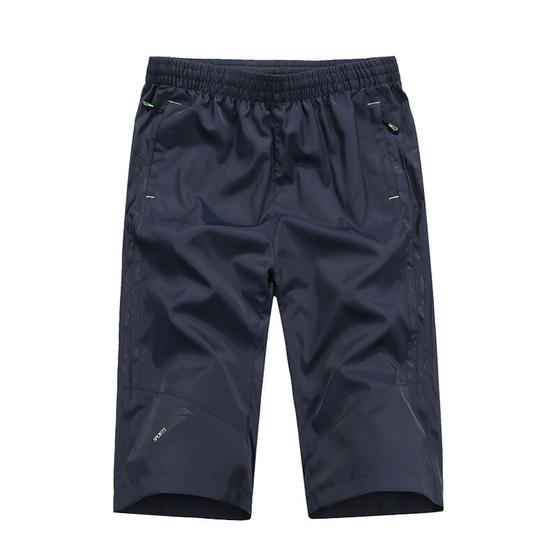 Pantalones cortos informales para hombre, Shorts masculinos de Color sólido, transpirables, rectos, cómodos