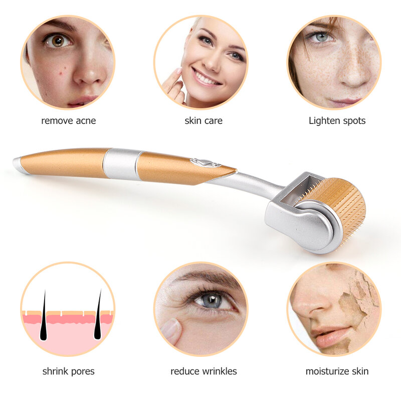 Grade Titanium Micro needle Roller Master Micro Needle System Skin Anti-Ageing derma roller Beauty Tool J35