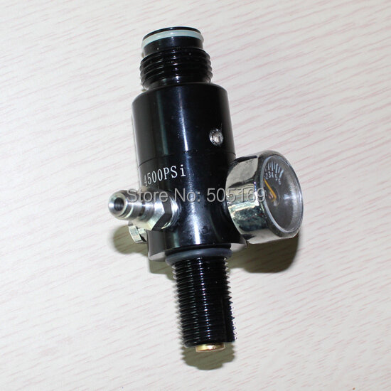 Marcador de cilindro de co2 para paintball, pcp 5/8 psi, tanque de ar comprimido, regulador de pressão de saída (2200psi) 1/4 "-18unf