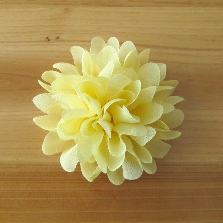 10 pçs/lote 4 "chiffon flores flatback flet flor para vestuário artesanal acessórios para o cabelo tecido macio flores para diy headbands
