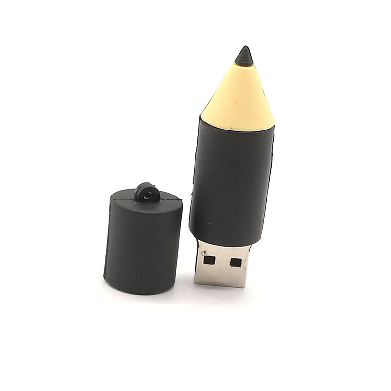 ดินสอการ์ตูนไดรฟ์ usb แฟลชไดรฟ์ปากกา 4GB 8GB 16GB 32GB 64GB memory stick น่ารักปากกาความจุจริง pendrive ของขวัญ cle