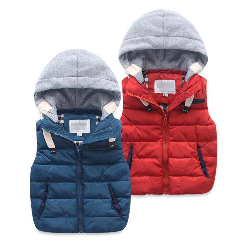 little kids vest children cotton-padded thicken waistcoat kids outwears vest baby boy&girls winter warm jacket baby clothes tops