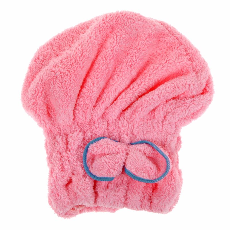 6 Colors Microfiber Solid Quickly Dry Hair Hat Womens Girls Ladies  Cap Bath Accessories Drying Towel Head Wrap Hat