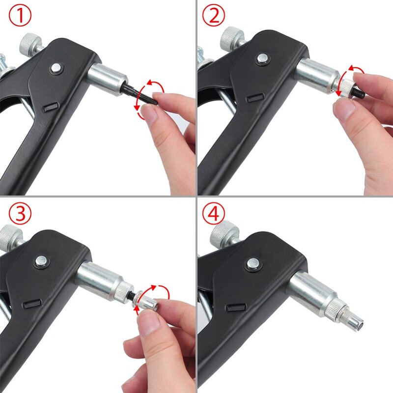 86 pçs M3-M8 porcas de rebite cego com rosca inserção rebite ferramenta rebitador arma com rivnut nutsert rebitagem kit ferramentas reparo doméstico