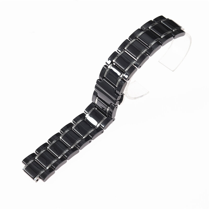 Luxury ceramic strap 24mm for GUESS GC ceramic watch bracelet bracelet black white light plus stainless steel ceramic watch band