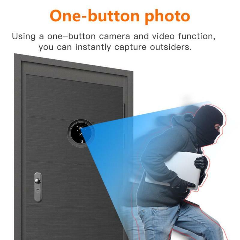 วิดีโอ Eye Video Doorbell 4.3นิ้ว Peephole กล้อง LCD ดิจิตอลอิเล็กทรอนิกส์ประตู Viewer Night Vision Motion Detection