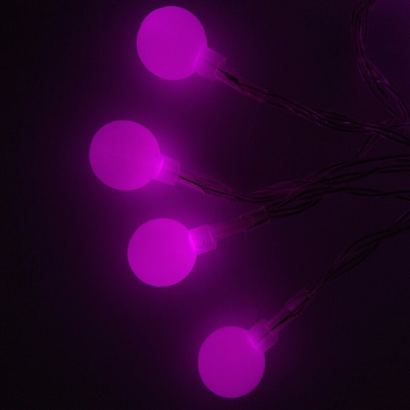 YIYANG-guirnalda de luces LED Multicolor para interiores, 100 bolas, 10M, 110V, 220V