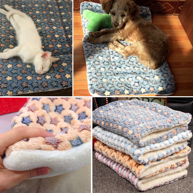 Super miękka poduszka dla zwierząt domowych flanelowa aksamitna Plus PP bawełna łóżko dla psa i kota głęboki sen dużego psa hodowla dla szczeniaka łóżko dla kota 6 rozmiarów