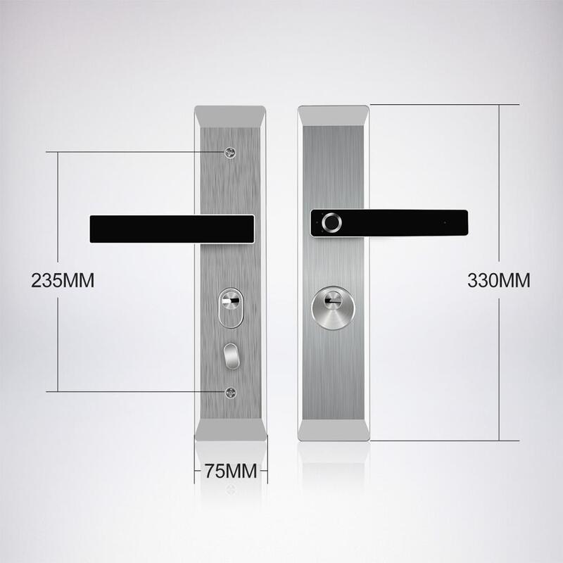 LUCKYSMART Biometrische Fingerprint Lock Sicherheit USB Aufladbare Türschloss Smart Türschloss Elektronische hotel tür secur lock