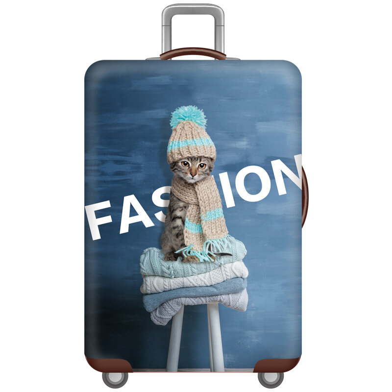 厚い旅行荷物保護カバースーツケースケース旅行 Accessorie Baggag 弾性荷物カバーに適用 18-32 インチスーツケース