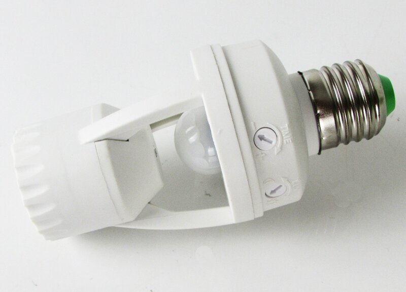 Sensor de movimiento de inducción PIR, CA 110-220V, 360 grados, 60W, infrarrojo, humano, E27, enchufe, base de bombilla Led, soporte de lámpara en caliente