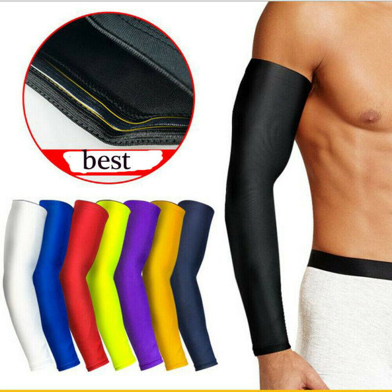 Sport Solid Color Hiking Bike Sleeve cover Cycling Arm Warmers Running Sleevelet