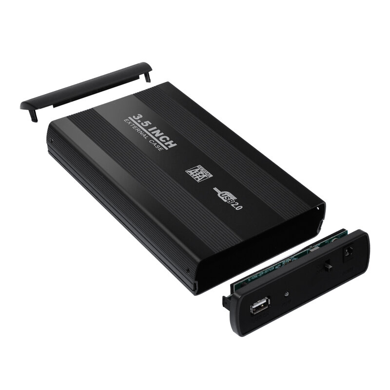 Deepfox 3.5 Inci USB 2.0/USB 3.0 SATA HDD Eksternal Disk Hard Drive Enclosure Case Penutup Eksternal Kotak Penyimpanan mendukung Hard Drive