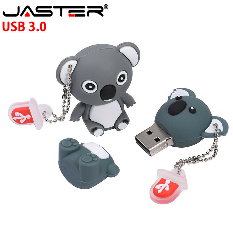 JASTER 3.0 Koala USB แฟลชไดรฟ์การ์ดหน่วยความจำ pendrive 4GB 8GB ไดรฟ์ปากกาน่ารักการ์ตูน usb flash disk 16GB 32GB USB creativo