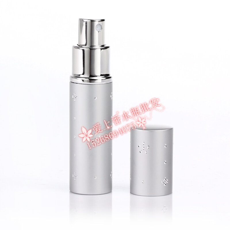 Многоразовый портативный мини-парфюный флакон с распылителем, 1 шт., 10 мл, пустая парфюмерная бутылка из алюминия для путешествий, бесплатна...