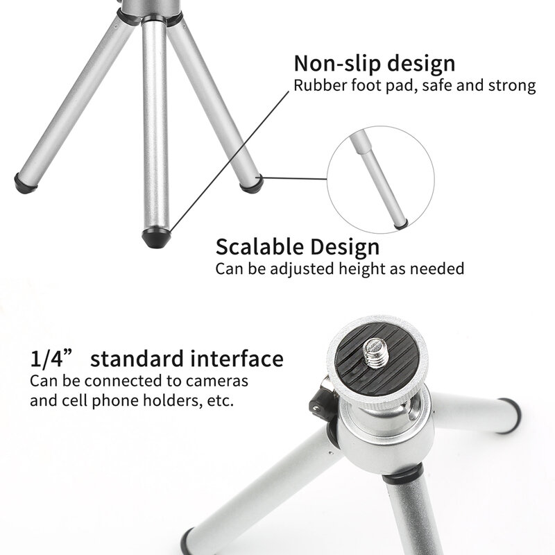 SHOOT Flexible Mini Aluminum Tripod for iPhone X 8 7 6S Xiaomi Samsung Huawei Sony Cell phone Tripod Stand For Mobile Smartphone