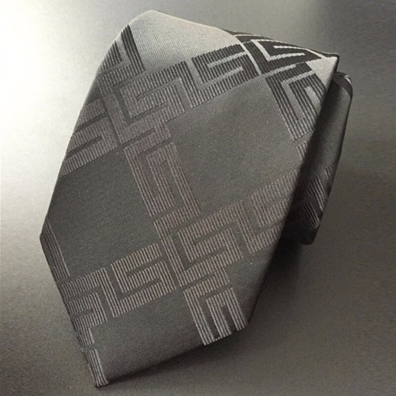 Corbata clásica de Jacquard para hombre, corbata informal de negocios, accesorio de negocios, color negro, novedad