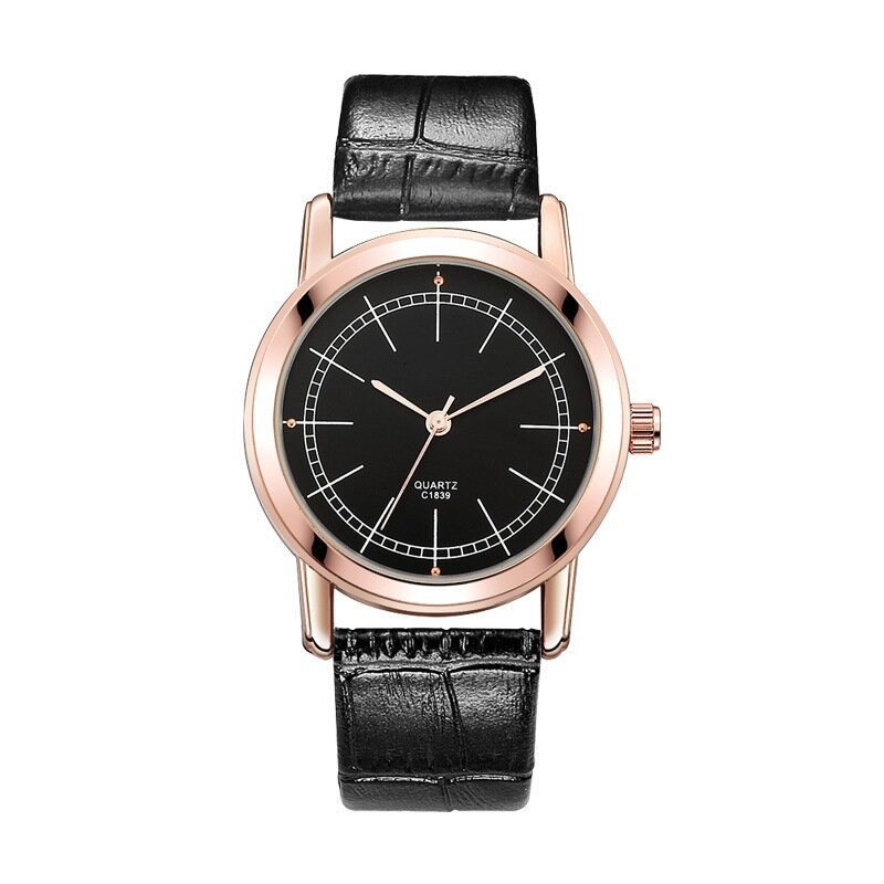 คนรักนาฬิกาผู้หญิงผู้ชายนาฬิกาควอตซ์นาฬิกาข้อมือหนังนาฬิกาแฟชั่นนาฬิกาสี