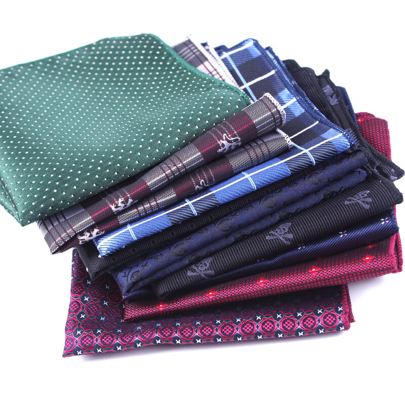 Neue krawatte Taschentuch Praktische Taschentücher herren Tasche Druck formale hochzeit 23*23 cm kleid Kollokation zubehör