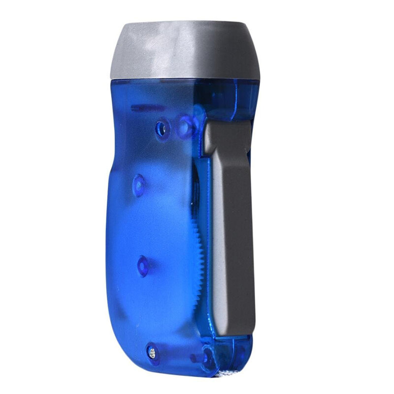 3 LED Senter Tekan Tangan Berkemah Hiking Darurat Manual Generator Obor Lampu Aksesori