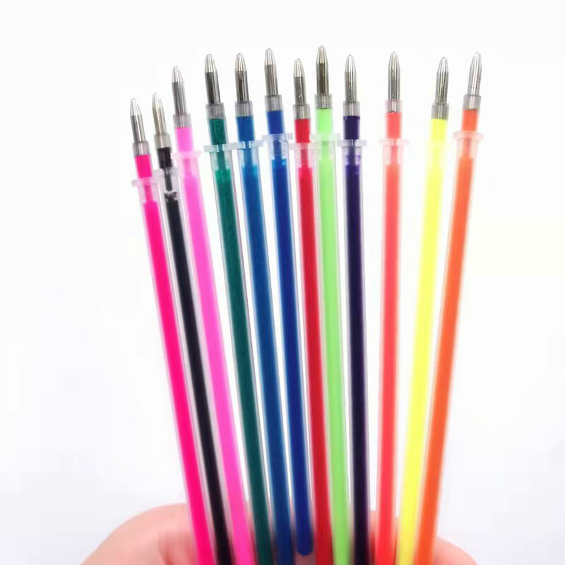 12 sztuk/zestaw długopisy żelowe w różnych kolorach napełniania 0.7mm wielobarwne malowanie atrament żelowy kulkowe długopisy wkłady pręt do szkoły papiernicze